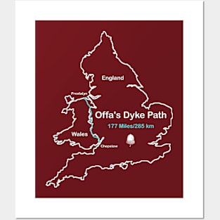 Route Map Design, Offa's Dyke Path Posters and Art